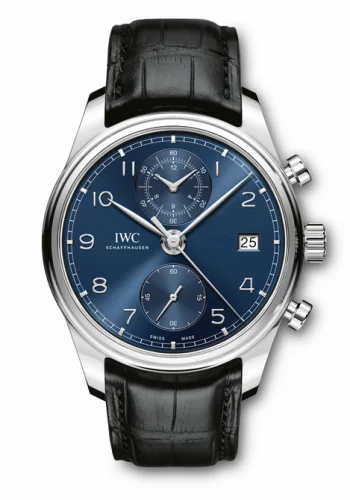 IWC Portugieser Chronograph Classic Stainless Steel / Blue IW3903-03 (IW390303)
